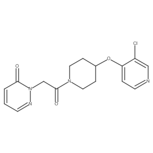 2-(2-(4-((3-chloropyridin-4-yl)oxy)piperidin-1-yl)-2-oxoethyl)pyridazin-3(2H)-one Structure