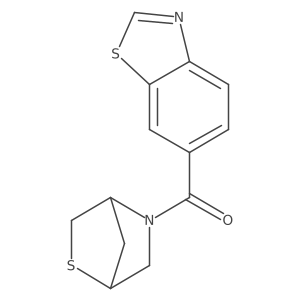 Benzo[d]thiazol-6-yl(2-thia-5-azabicyclo[2.2.1]heptan-5-yl)methanone Structure