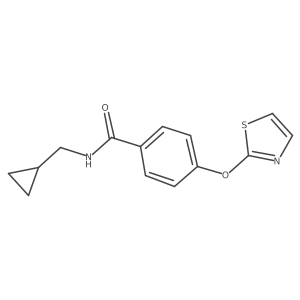 N-(cyclopropylmethyl)-4-(thiazol-2-yloxy)benzamide Structure