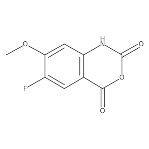 6-fluoro-7-methoxy-2,4-dihydro-1H-3,1-benzoxazine-2,4-dione Structure