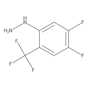 4,5-Difluoro-2-(trifluoromethyl)phenylhydrazine Structure