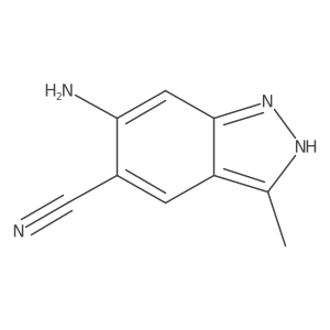 1H-Indazole-5-carbonitrile, 6-amino-3-methyl- Structure