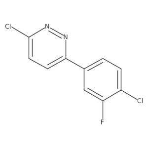 3-Chloro-6-(4-chloro-3-fluorophenyl)pyridazine结构式