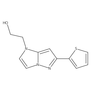 2-[6-(2-thienyl)imidazo[1,2-b]pyrazol-1-yl]ethanol结构式