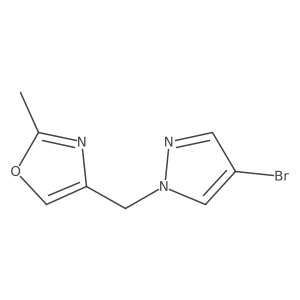 4-[(4-bromo-1H-pyrazol-1-yl)methyl]-2-methyl-1,3-oxazole Structure