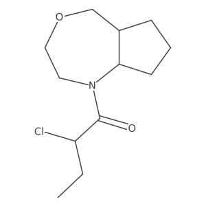 2-chloro-1-(octahydro-1H-cyclopenta[e][1,4]oxazepin-1-yl)butan-1-one Structure