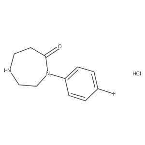 4-(4-Fluorophenyl)-1,4-diazepan-5-one hydrochloride Structure