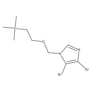 4,5-dibromo-1-(2-trimethylsilanyl-ethoxymethyl)-1H-imidazole结构式