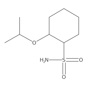 rac-(1R,2S)-2-(propan-2-yloxy)cyclohexane-1-sulfonamide结构式