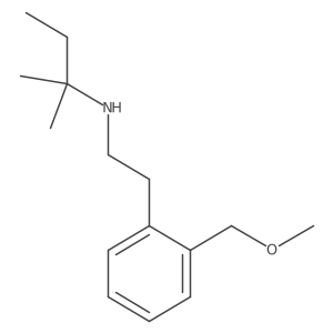 {2-[2-(Methoxymethyl)phenyl]ethyl}(2-methylbutan-2-yl)amine Structure