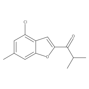 1-(4-Chloro-6-methyl-1-benzofuran-2-yl)-2-methylpropan-1-one Structure