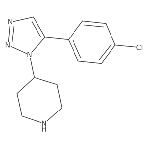 4-[5-(4-chlorophenyl)-1H-1,2,3-triazol-1-yl]piperidine Structure