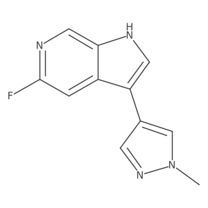 4-{5-fluoro-1H-pyrrolo[2,3-c]pyridin-3-yl}-1-methyl-1H-pyrazole结构式