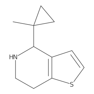 4-(1-methylcyclopropyl)-4H,5H,6H,7H-thieno[3,2-c]pyridine结构式