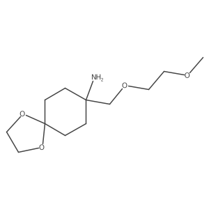 8-[(2-Methoxyethoxy)methyl]-1,4-dioxaspiro[4.5]decan-8-amine Structure