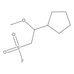 2-Cyclopentyl-2-methoxyethane-1-sulfonyl fluoride结构式