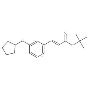 tert-butyl (2E)-3-[3-(cyclopentyloxy)phenyl]prop-2-enoate Structure