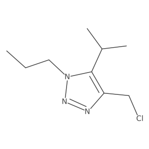 4-(chloromethyl)-5-(propan-2-yl)-1-propyl-1H-1,2,3-triazole结构式