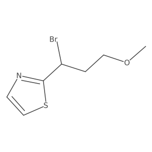 2-(1-Bromo-3-methoxypropyl)-1,3-thiazole结构式