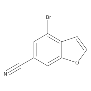 4-Bromo-1-benzofuran-6-carbonitrile结构式
