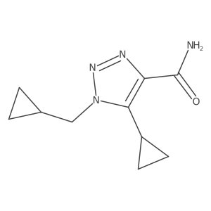 5-cyclopropyl-1-(cyclopropylmethyl)-1H-1,2,3-triazole-4-carboxamide Structure