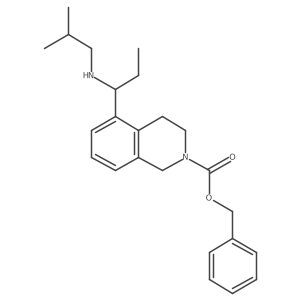 Benzyl 5-{1-[(2-methylpropyl)amino]propyl}-1,2,3,4-tetrahydroisoquinoline-2-carboxylate Structure