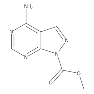 methyl 4-amino-1H-pyrazolo[3,4-d]pyrimidine-1-carboxylate Structure