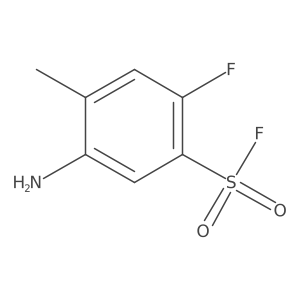 5-Amino-2-fluoro-4-methylbenzene-1-sulfonyl fluoride结构式