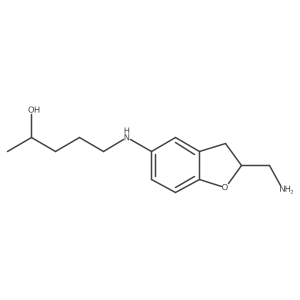 5-{[2-(Aminomethyl)-2,3-dihydro-1-benzofuran-5-yl]amino}pentan-2-ol结构式