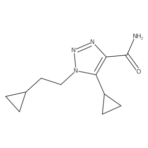 5-cyclopropyl-1-(2-cyclopropylethyl)-1H-1,2,3-triazole-4-carboxamide Structure