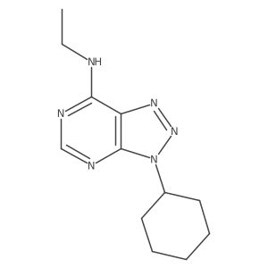 3-cyclohexyl-N-ethyl-3H-[1,2,3]triazolo[4,5-d]pyrimidin-7-amine Structure