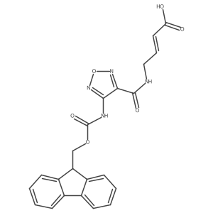 4-{[4-({[(9H-fluoren-9-yl)methoxy]carbonyl}amino)-1,2,5-oxadiazol-3-yl]formamido}but-2-enoic acid Structure