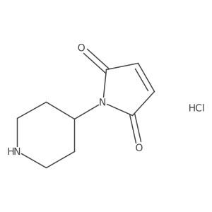 1-(Piperidin-4-yl)-2,5-dihydro-1H-pyrrole-2,5-dione hydrochloride Structure