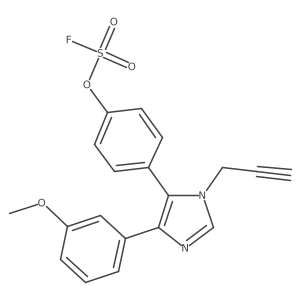 4-[5-(3-Methoxyphenyl)-3-(prop-2-yn-1-yl)imidazol-4-yl]phenyl sulfurofluoridate Structure