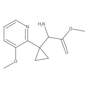Methyl 2-amino-2-[1-(3-methoxypyridin-2-yl)cyclopropyl]acetate Structure