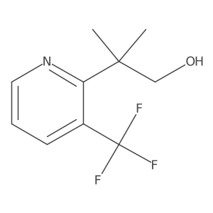 2-Methyl-2-[3-(trifluoromethyl)pyridin-2-yl]propan-1-ol Structure