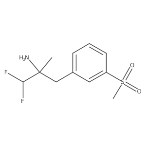 1,1-Difluoro-3-(3-methanesulfonylphenyl)-2-methylpropan-2-amine结构式
