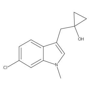 1-[(6-chloro-1-methyl-1H-indol-3-yl)methyl]cyclopropan-1-ol Structure