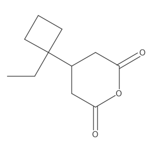 4-(1-Ethylcyclobutyl)oxane-2,6-dione结构式