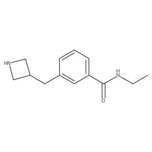 3-[(azetidin-3-yl)methyl]-N-ethylbenzamide结构式