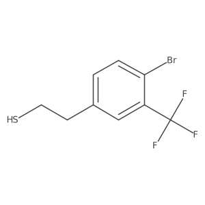 2-[4-Bromo-3-(trifluoromethyl)phenyl]ethane-1-thiol结构式
