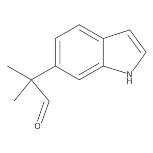 2-(1H-indol-6-yl)-2-methylpropanal Structure