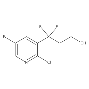 3-(2-Chloro-5-fluoropyridin-3-yl)-3,3-difluoropropan-1-ol Structure
