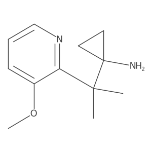 1-[2-(3-Methoxypyridin-2-yl)propan-2-yl]cyclopropan-1-amine结构式