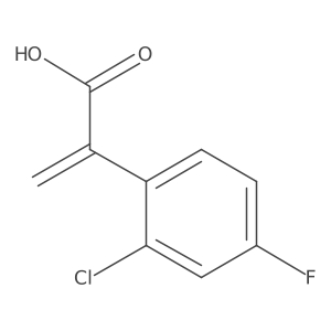 2-(2-Chloro-4-fluorophenyl)prop-2-enoic acid结构式