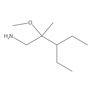3-Ethyl-2-methoxy-2-methylpentan-1-amine Structure