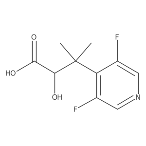 3-(3,5-Difluoropyridin-4-yl)-2-hydroxy-3-methylbutanoic acid结构式