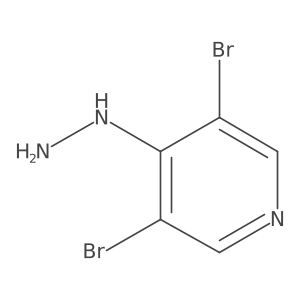 3,5-Dibromo-4-hydrazinylpyridine Structure