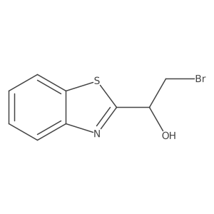 1-(1,3-Benzothiazol-2-yl)-2-bromoethan-1-ol结构式