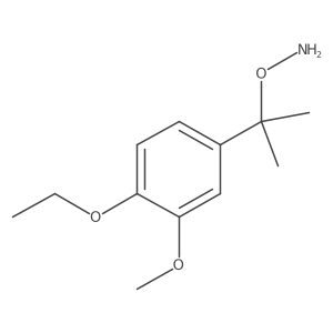 O-[2-(4-ethoxy-3-methoxyphenyl)propan-2-yl]hydroxylamine结构式